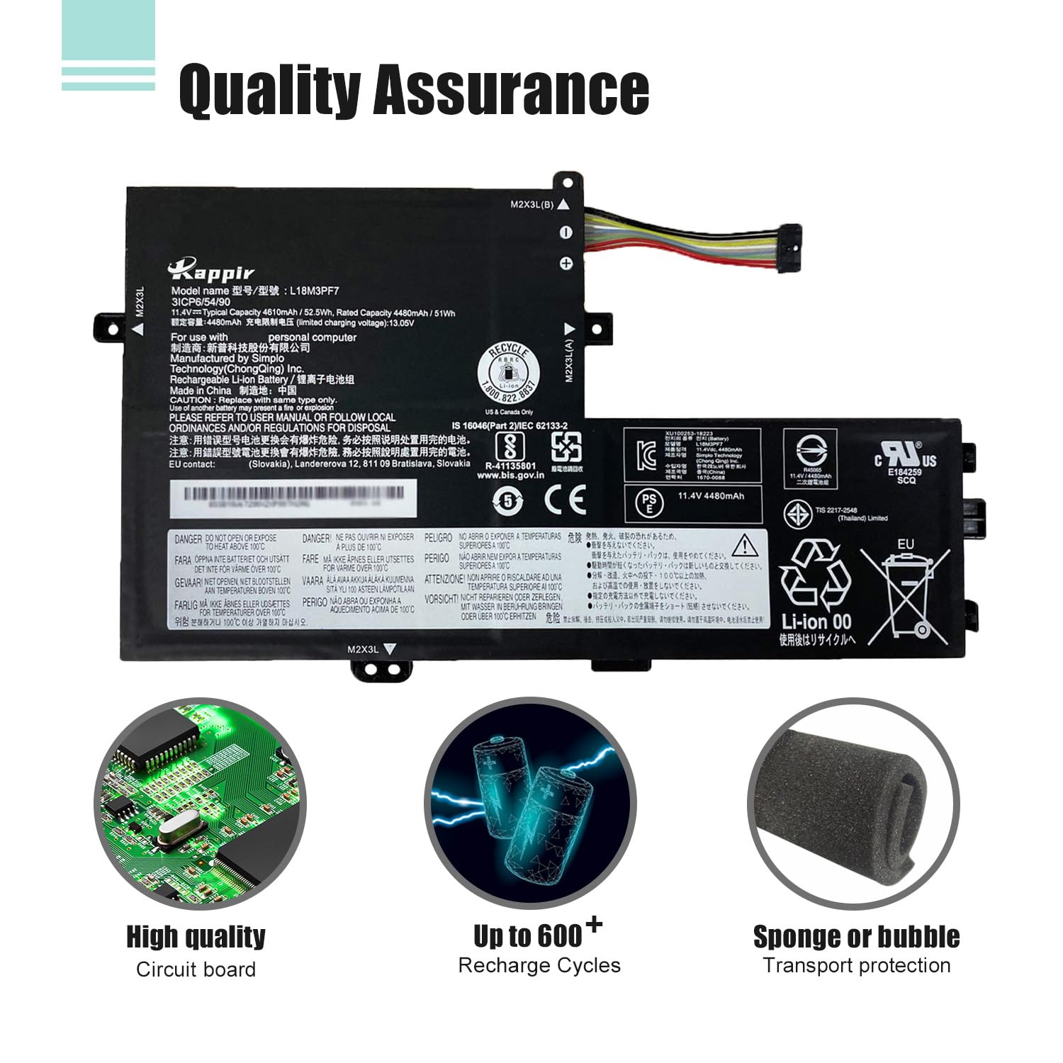 Amazon.com: BOWEIRUI L18M3PF7 L18L3PF3 Battery for Lenovo ideapad